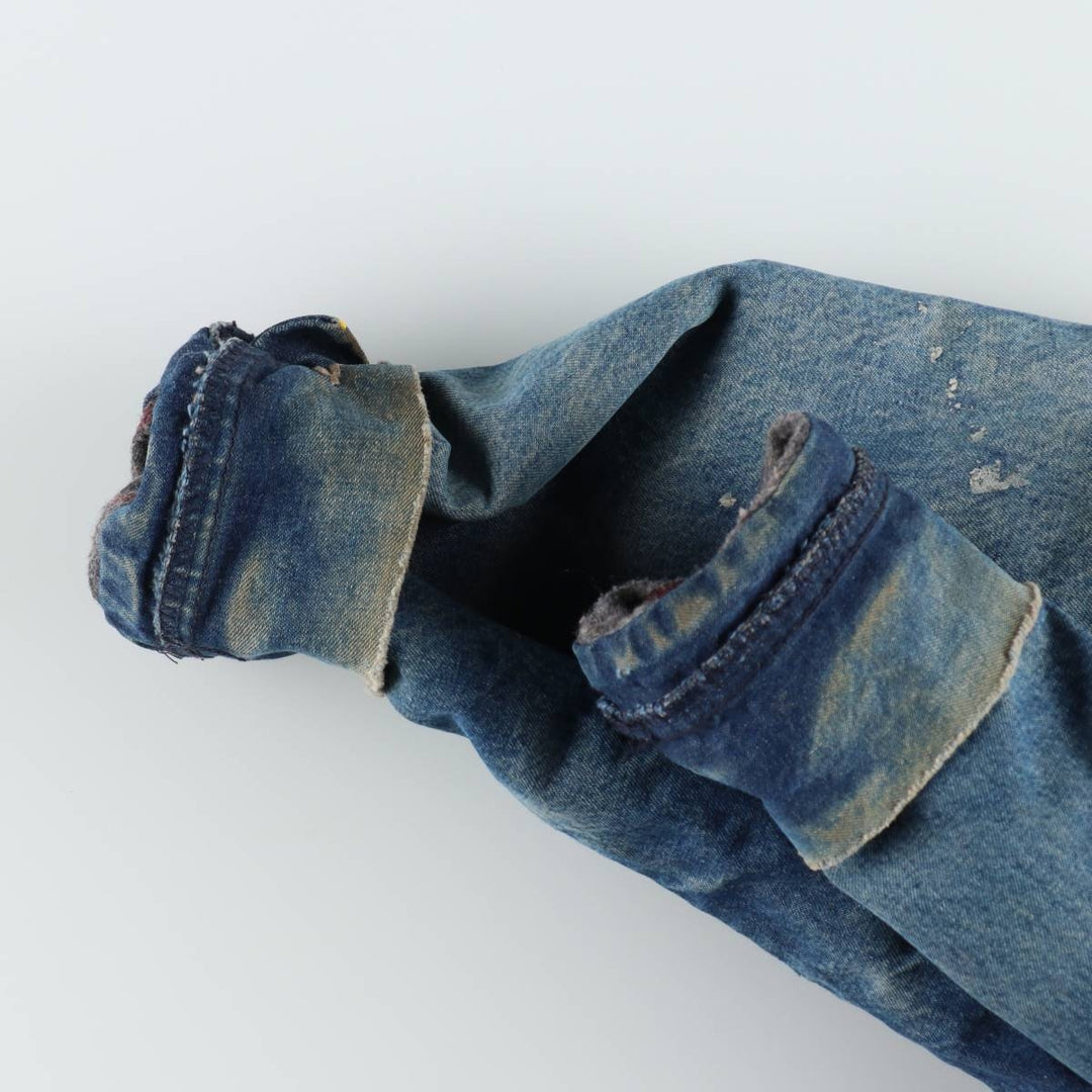 Vintage 1980'S Big Ben denim coverall, made in the USA, size XL, men's cotton blue type Vintage Second Hand