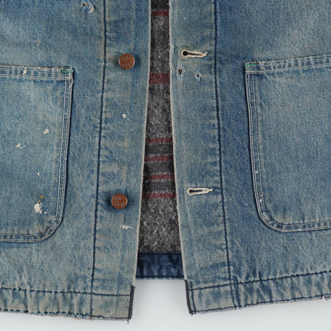 Vintage 1980'S Big Ben denim coverall, made in the USA, size XL, men's cotton blue type Vintage Second Hand
