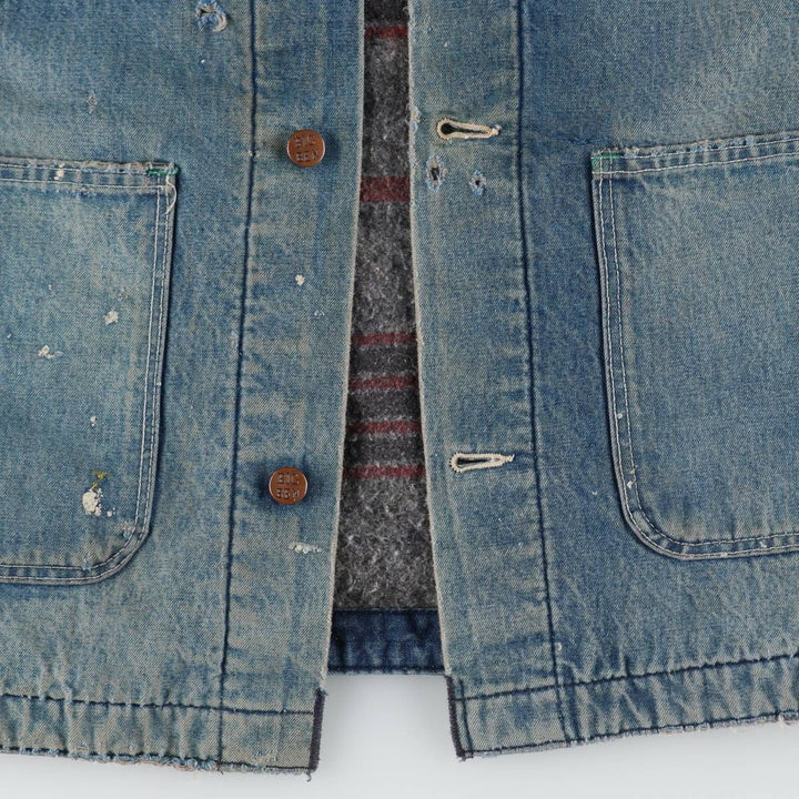 Vintage 1980'S Big Ben denim coverall, made in the USA, size XL, men's cotton blue type Vintage Second Hand
