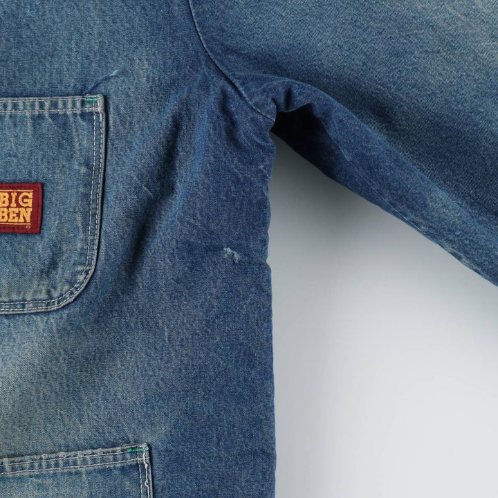 Vintage 1980'S Big Ben denim coverall, made in the USA, size XL, men's cotton blue type Vintage Second Hand