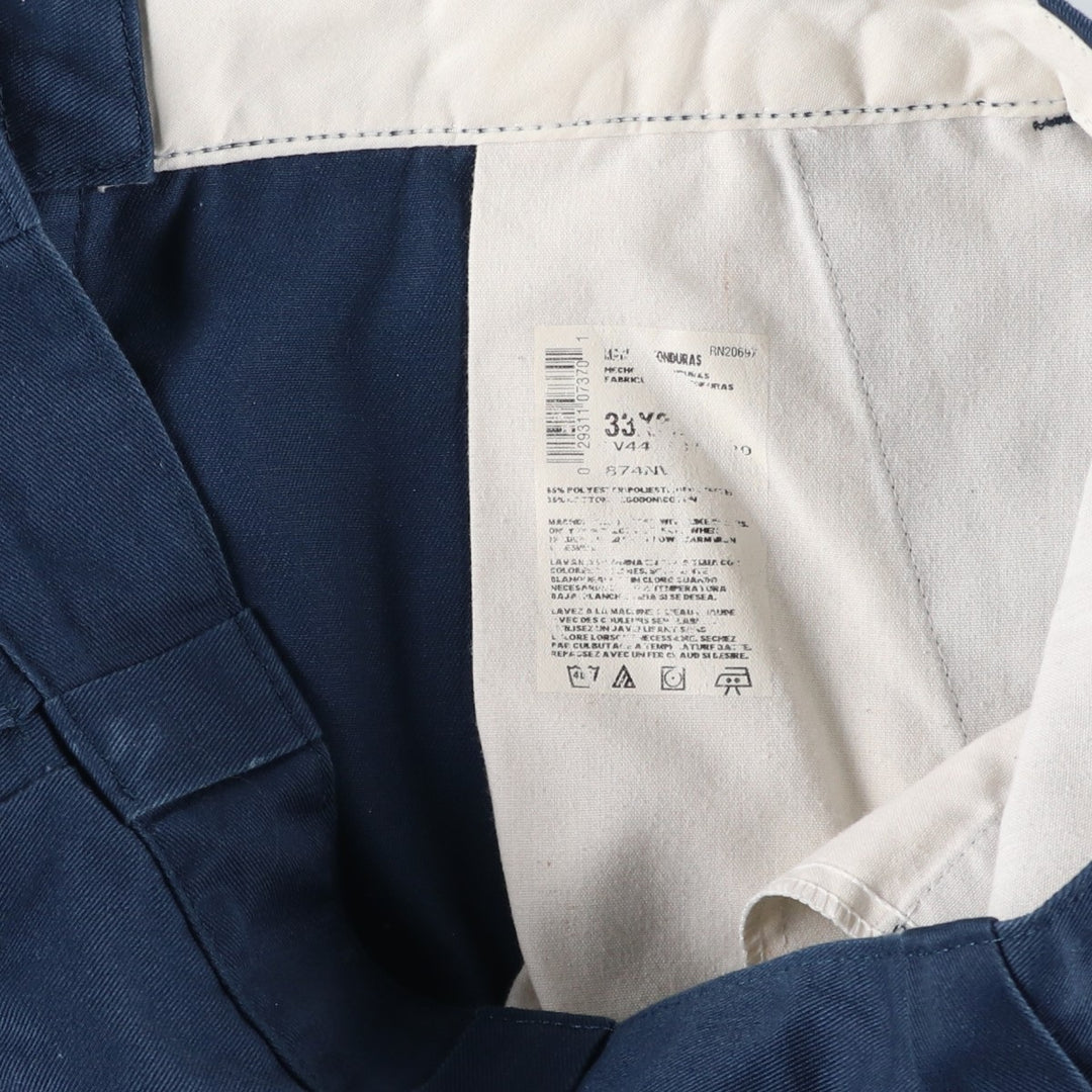 Dickies men's size W34 (approx.) unclear navy blue type Vintage Second Hand