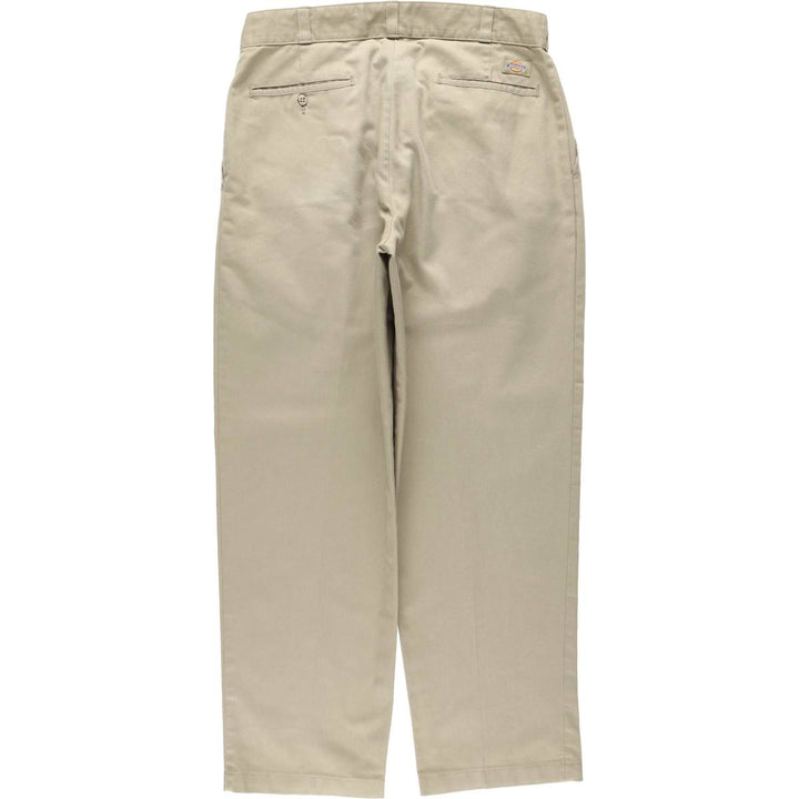 Dickies two-pleat work pants, men's size W34 (approx.) unclear Beige type Vintage Second Hand