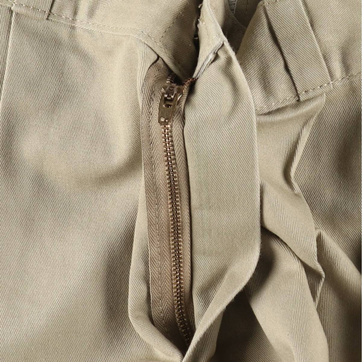 Dickies two-pleat work pants, men's size W34 (approx.) unclear Beige type Vintage Second Hand