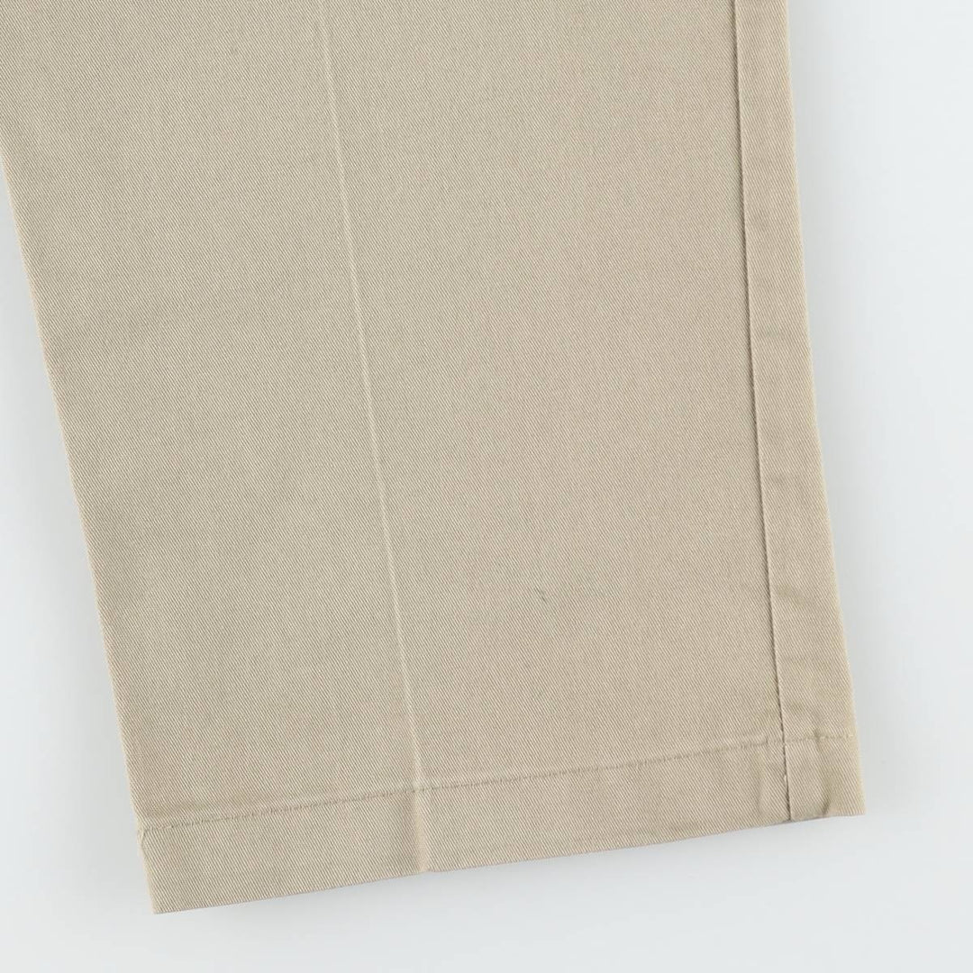 Dickies two-pleat work pants, men's size W34 (approx.) unclear Beige type Vintage Second Hand