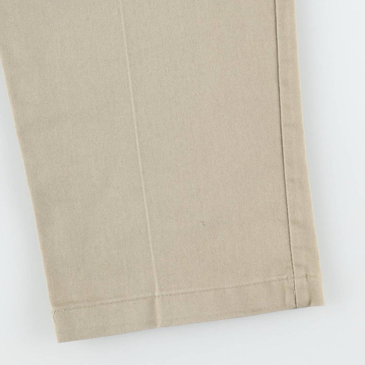 Dickies two-pleat work pants, men's size W34 (approx.) unclear Beige type Vintage Second Hand