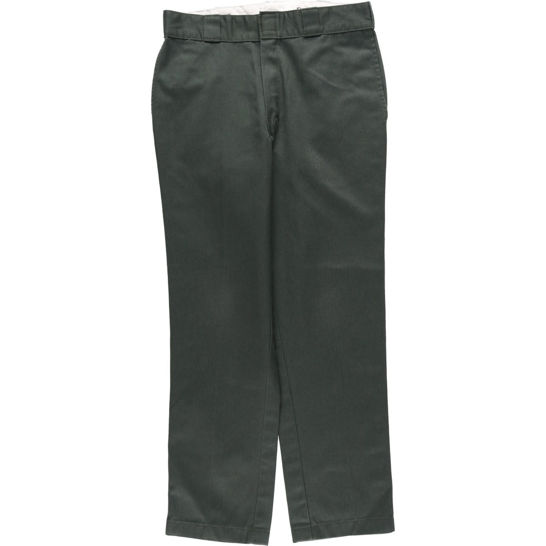 Dickies 874 Original Fit Work Pants for Men, W32 equivalent polyester green type Vintage Second Hand