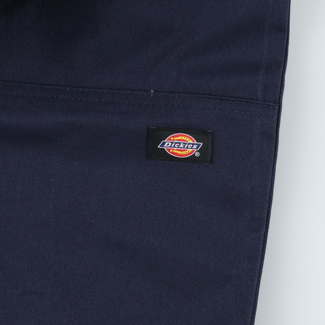 Dickies Loose Fit Double Knee Work Pants for Men, W35 polyester navy blue type Vintage Second Hand