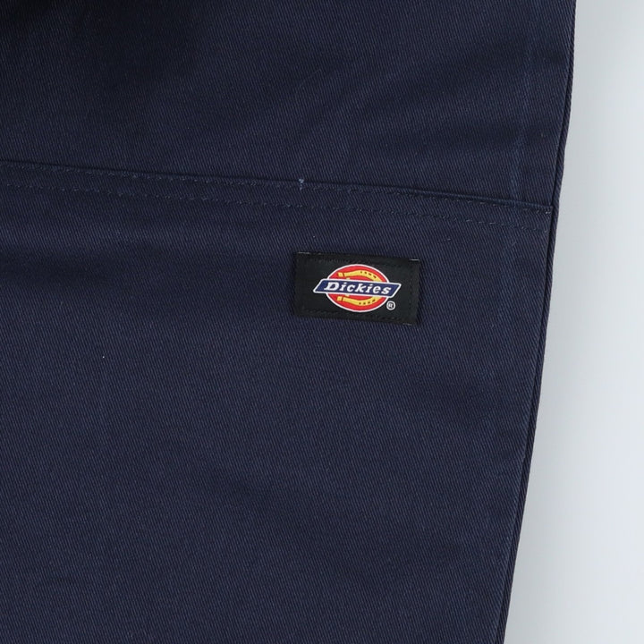 Dickies Loose Fit Double Knee Work Pants for Men, W35 polyester navy blue type Vintage Second Hand