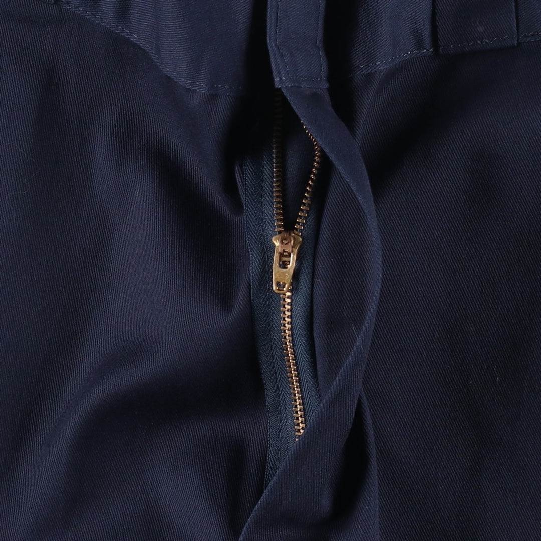 Dickies Loose Fit Double Knee Work Pants for Men, W35 polyester navy blue type Vintage Second Hand