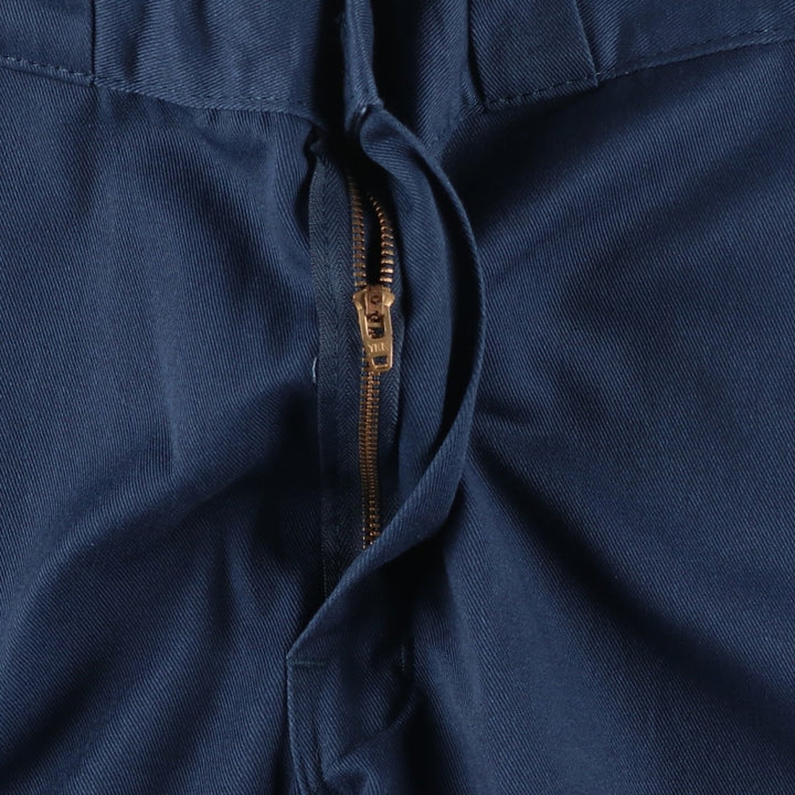 Dickies Work Pants Men's W34 polyester navy blue type Vintage Second Hand