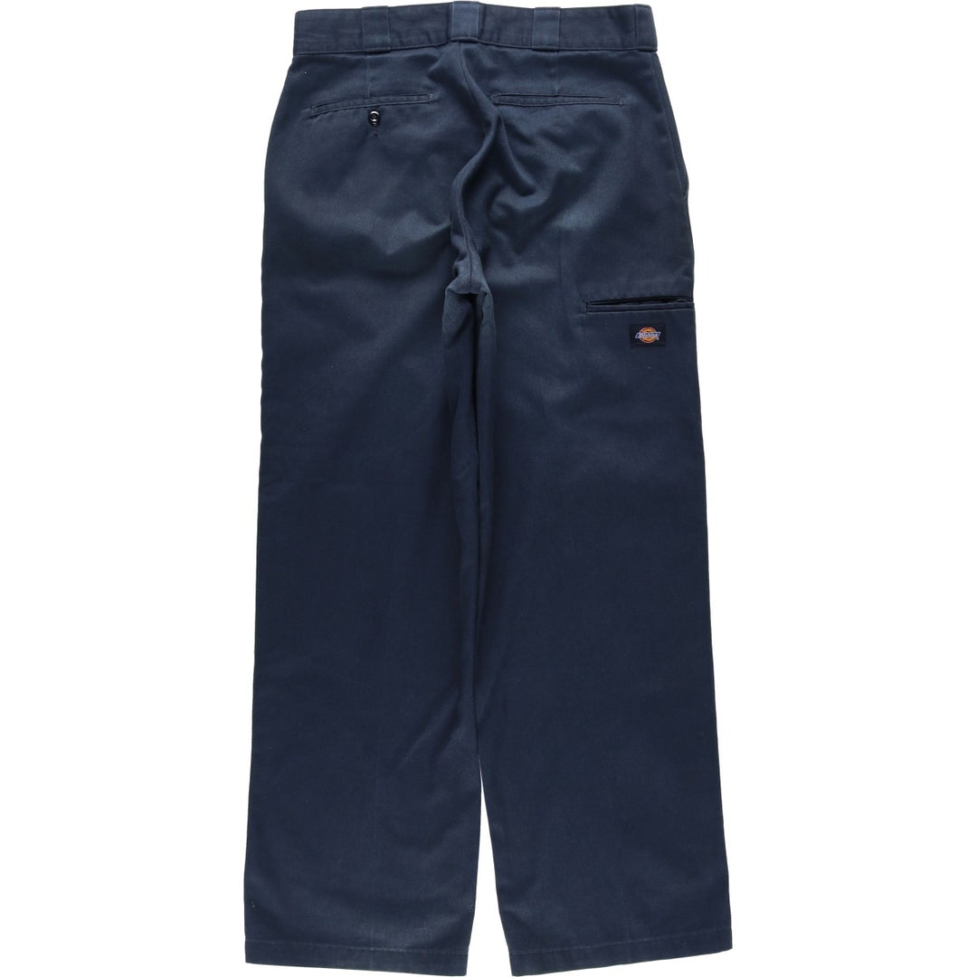 Dickies Double Knee Work Pants Men's W33 polyester navy blue type Vintage Second Hand