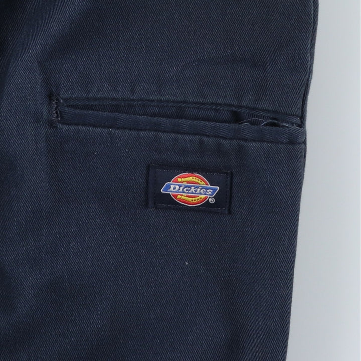 Dickies Double Knee Work Pants Men's W33 polyester navy blue type Vintage Second Hand
