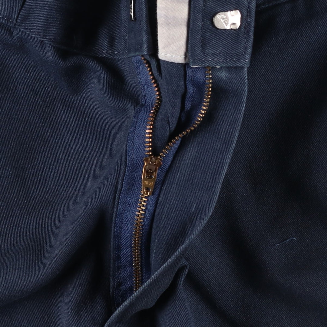 Dickies Double Knee Work Pants Men's W33 polyester navy blue type Vintage Second Hand