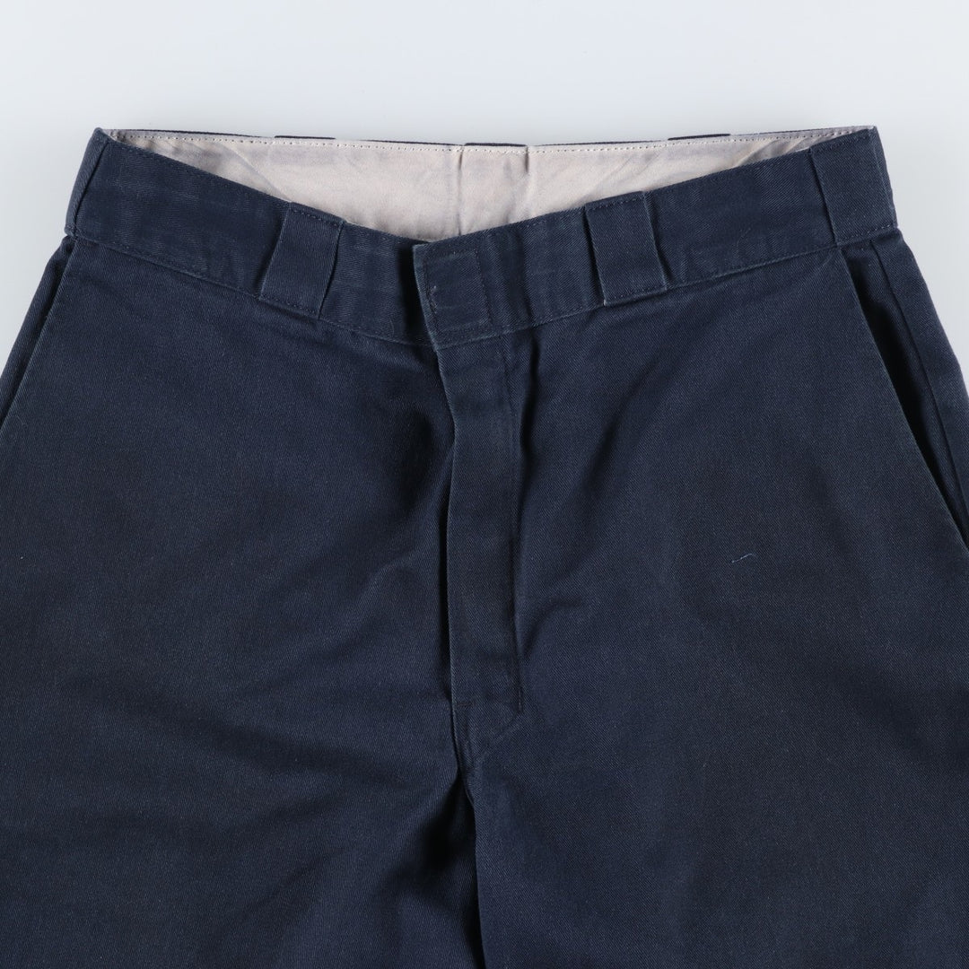 Dickies Double Knee Work Pants Men's W33 polyester navy blue type Vintage Second Hand