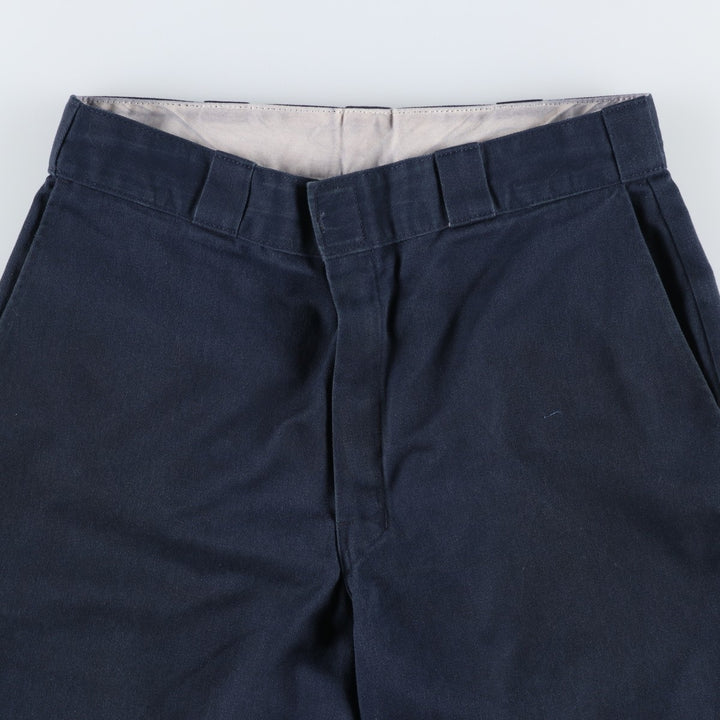 Dickies Double Knee Work Pants Men's W33 polyester navy blue type Vintage Second Hand