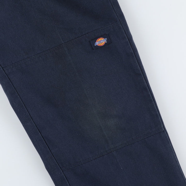 Dickies Double Knee Work Pants Men's W33 polyester navy blue type Vintage Second Hand