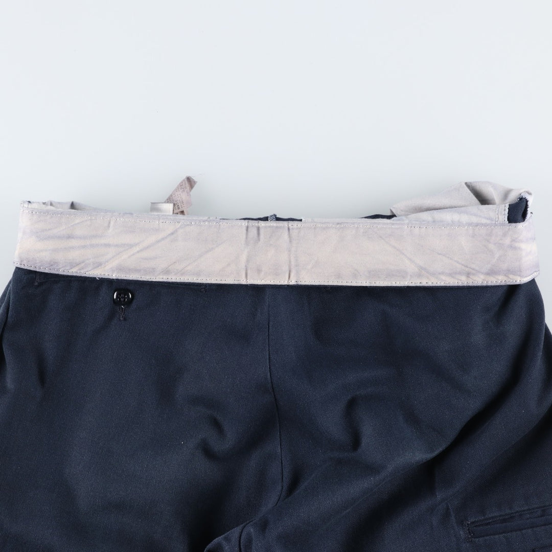 Dickies Double Knee Work Pants Men's W33 polyester navy blue type Vintage Second Hand