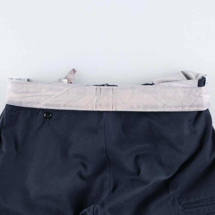 Dickies Double Knee Work Pants Men's W33 polyester navy blue type Vintage Second Hand