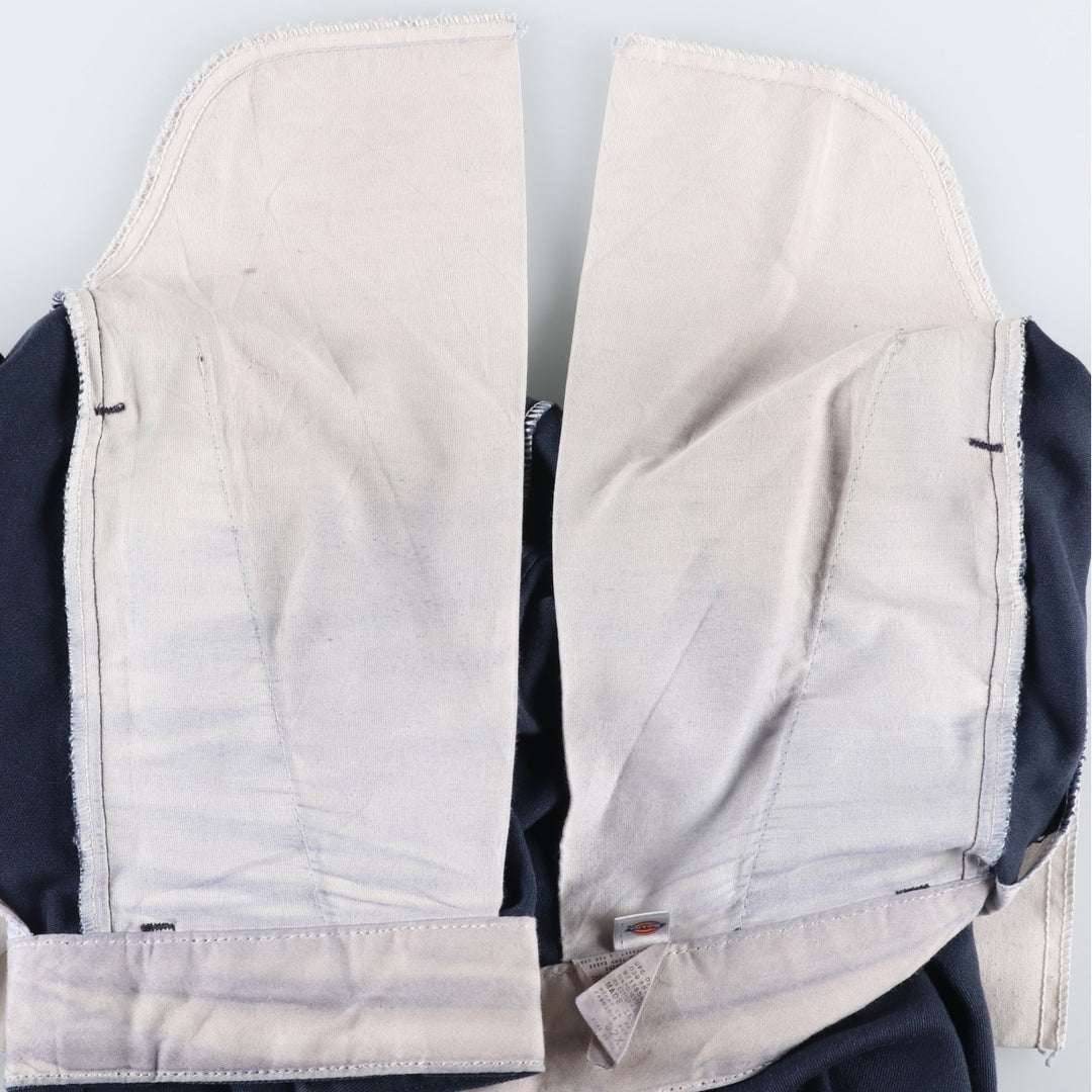 Dickies Double Knee Work Pants Men's W33 polyester navy blue type Vintage Second Hand