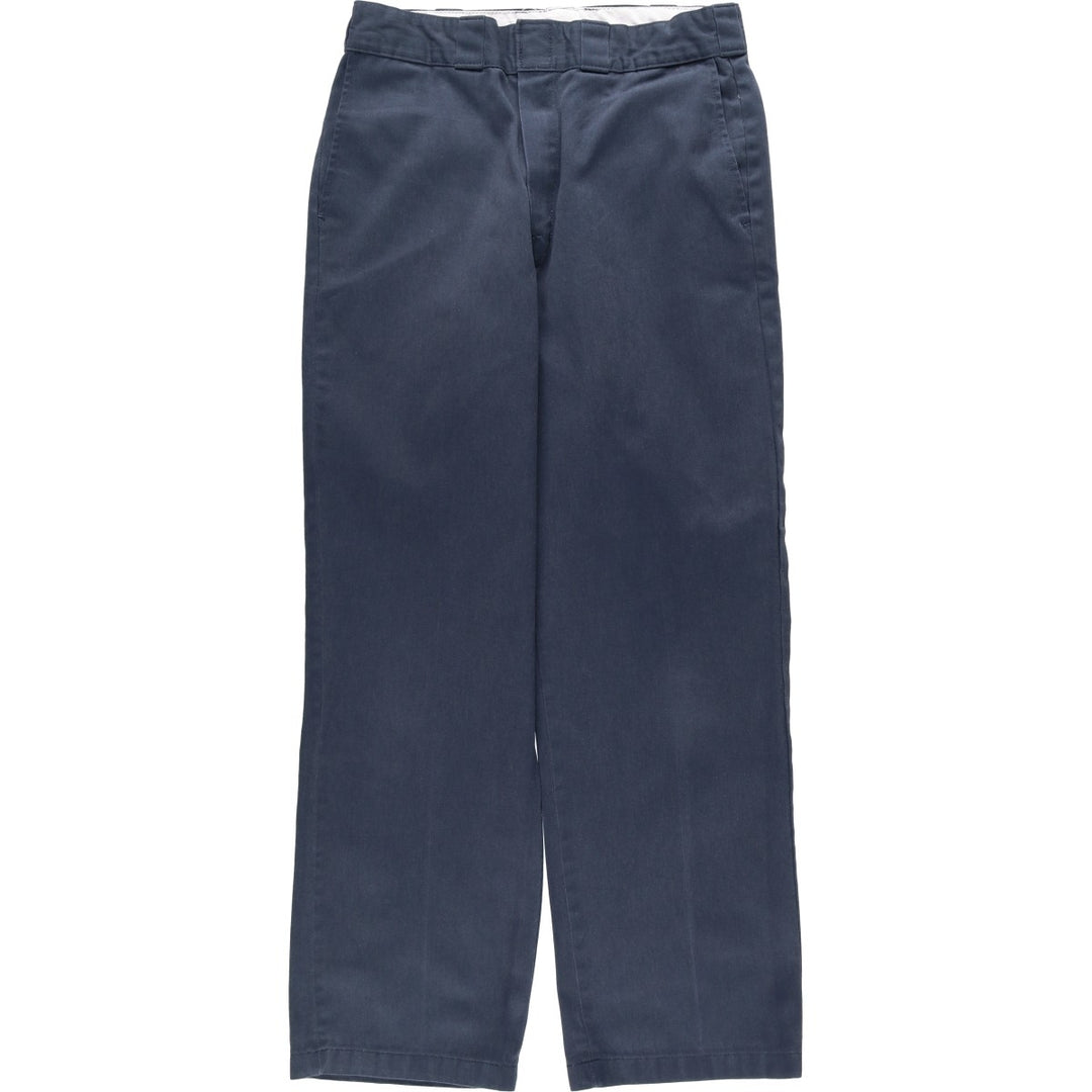 Dickies Work Pants Men's W31 equivalent polyester navy blue type Vintage Second Hand