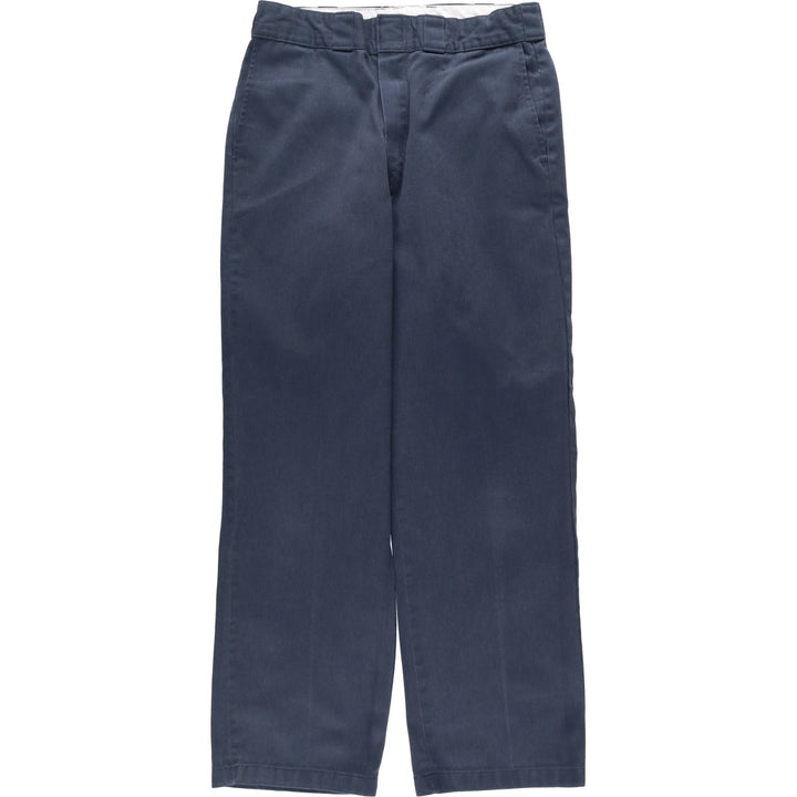 Dickies Work Pants Men's W31 equivalent polyester navy blue type Vintage Second Hand