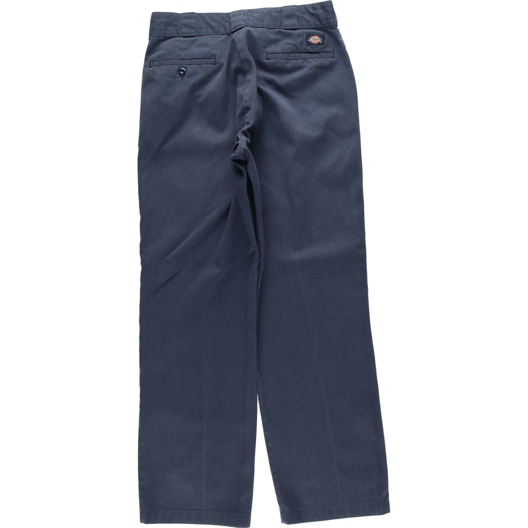 Dickies Work Pants Men's W31 equivalent polyester navy blue type Vintage Second Hand