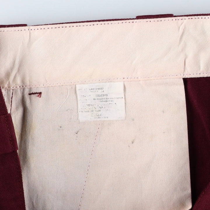 Dickies Work Pants Men's W32 equivalent unclear wine-red Vintage Second Hand