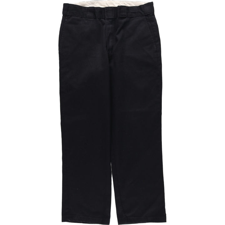 Dickies Work Pants Men's W34 polyester black type Vintage Second Hand
