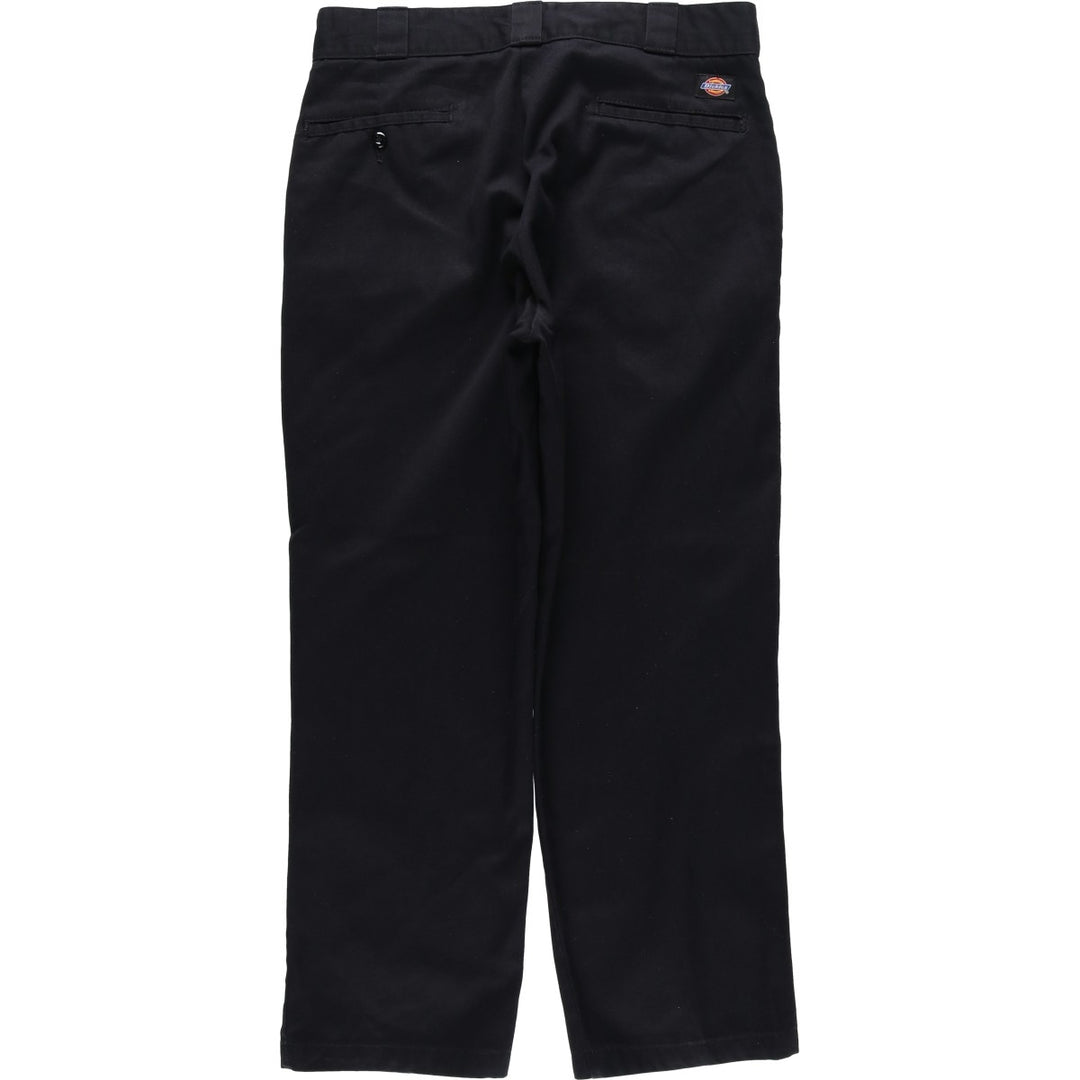 Dickies Work Pants Men's W34 polyester black type Vintage Second Hand