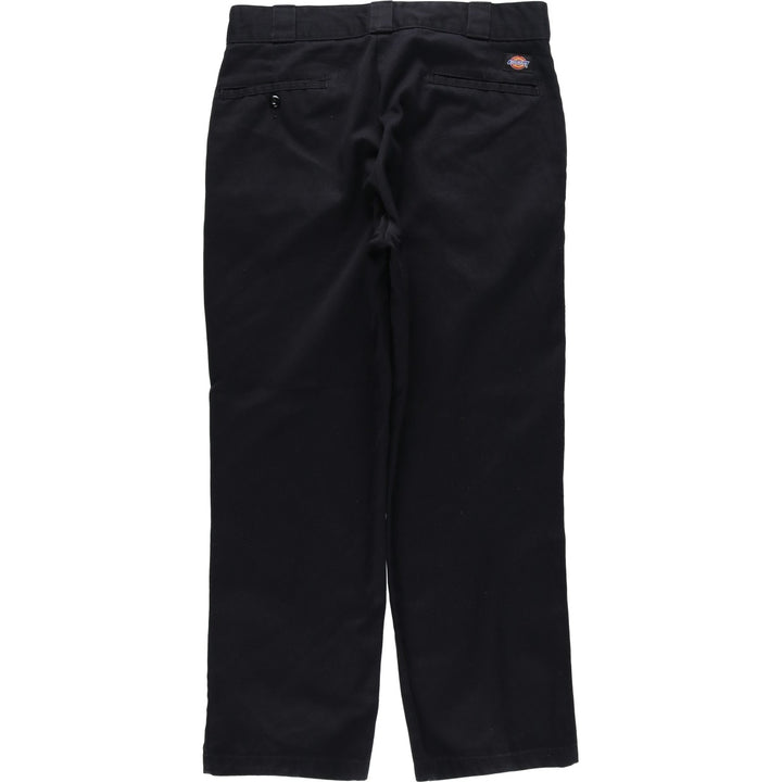 Dickies Work Pants Men's W34 polyester black type Vintage Second Hand