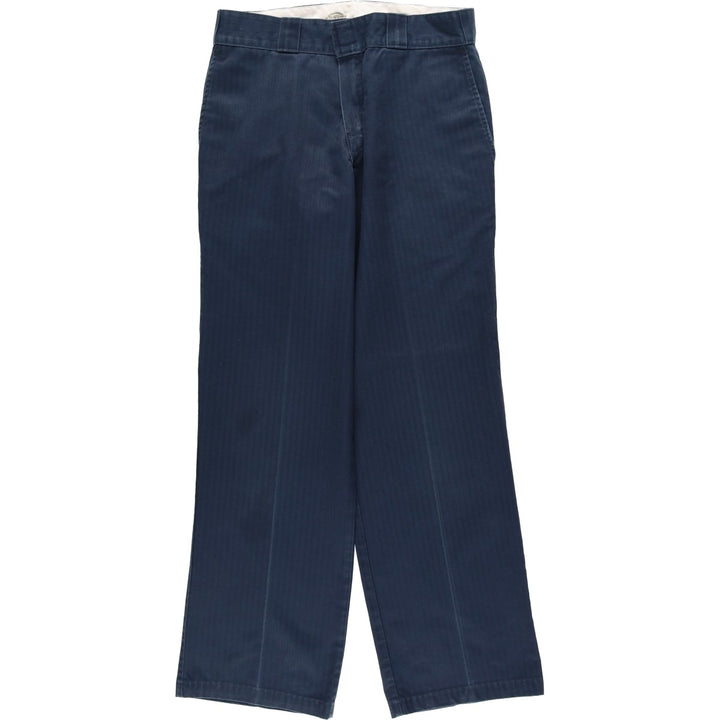 Dickies Stripe Pattern Work Pants, Men's Size W31 (approx.) unclear navy blue type Vintage Second Hand