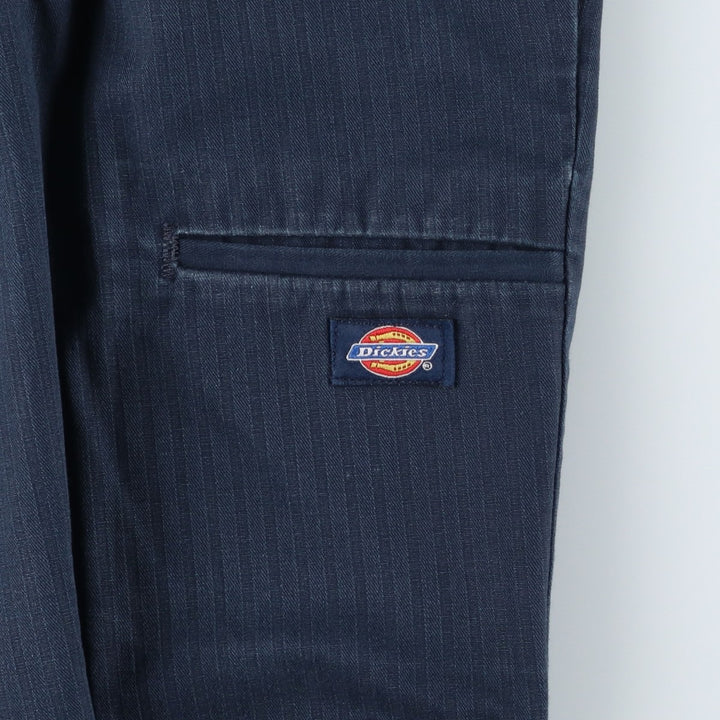 Dickies Stripe Pattern Work Pants, Men's Size W31 (approx.) unclear navy blue type Vintage Second Hand