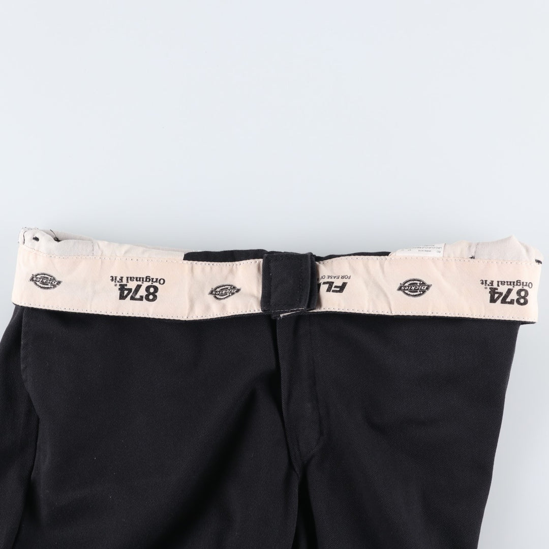 Dickies 874 Flex Original Fit Work Pants, Men's, Size 35 polyester black type Vintage Second Hand