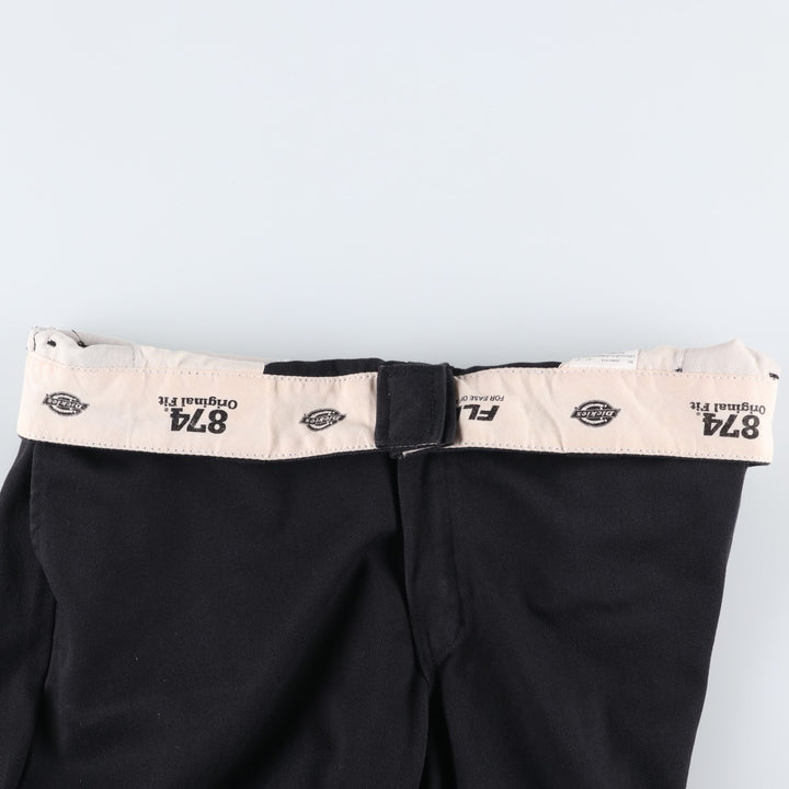 Dickies 874 Flex Original Fit Work Pants, Men's, Size 35 polyester black type Vintage Second Hand