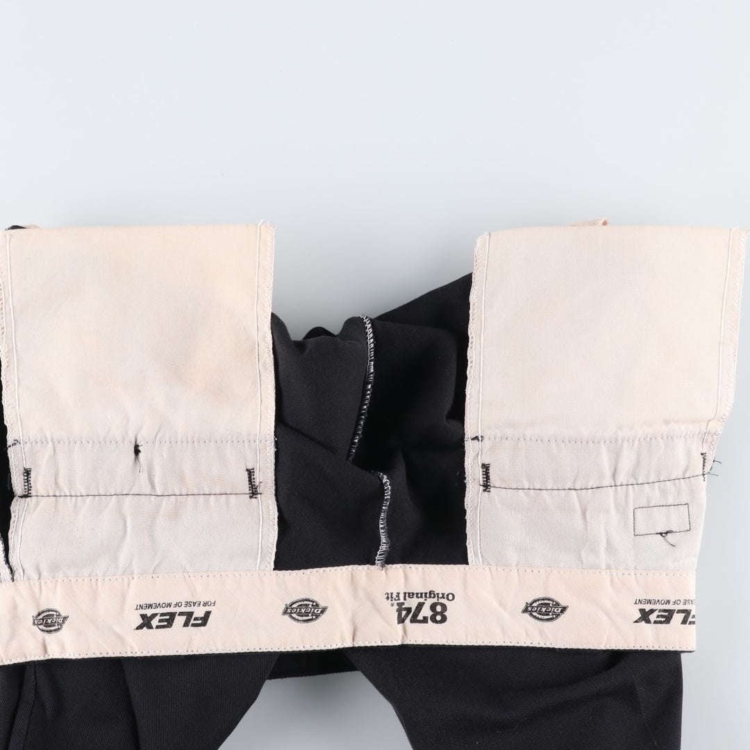 Dickies 874 Flex Original Fit Work Pants, Men's, Size 35 polyester black type Vintage Second Hand