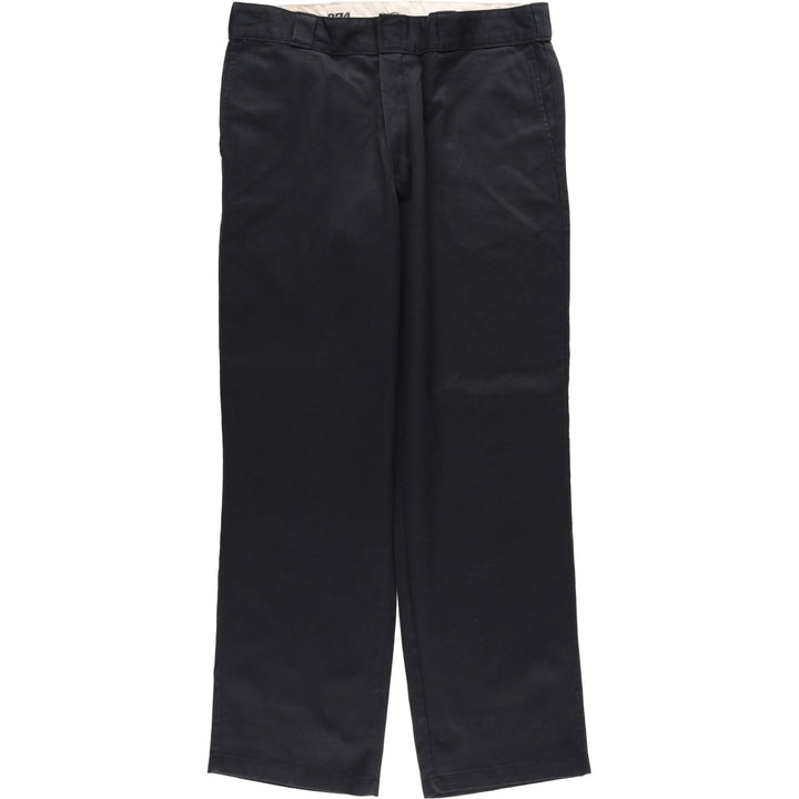 Dickies 874 Original Fit Work Pants, Men's, Size W35 polyester Charcoal Vintage Second Hand
