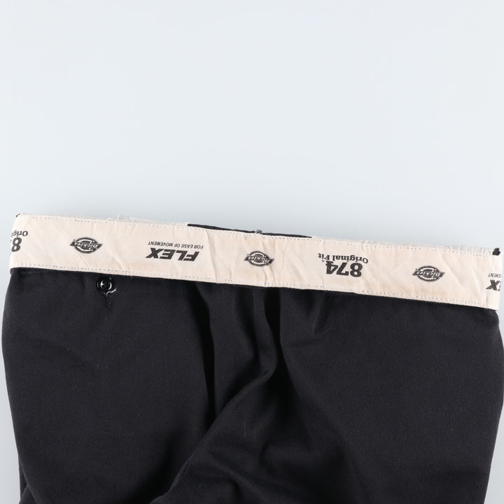 Dickies 874 Original Fit Work Pants, Men's, Size W35 polyester Charcoal Vintage Second Hand