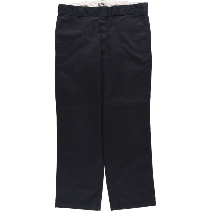 Dickies 874 Original Fit Work Pants, Men's, Size W35 polyester black type Vintage Second Hand