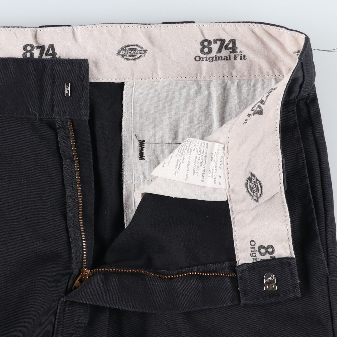Dickies 874 Original Fit Work Pants, Men's, Size W35 polyester black type Vintage Second Hand