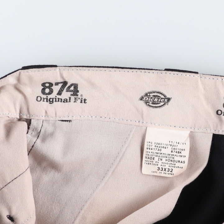Dickies 874 Original Fit Work Pants for Men, W32 equivalent polyester black type Vintage Second Hand