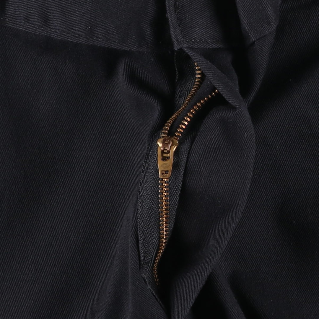 Dickies Loose Fit Double Knee Work Pants, Men's W34 (approx.), Zipper Fly polyester black type Vintage Second Hand