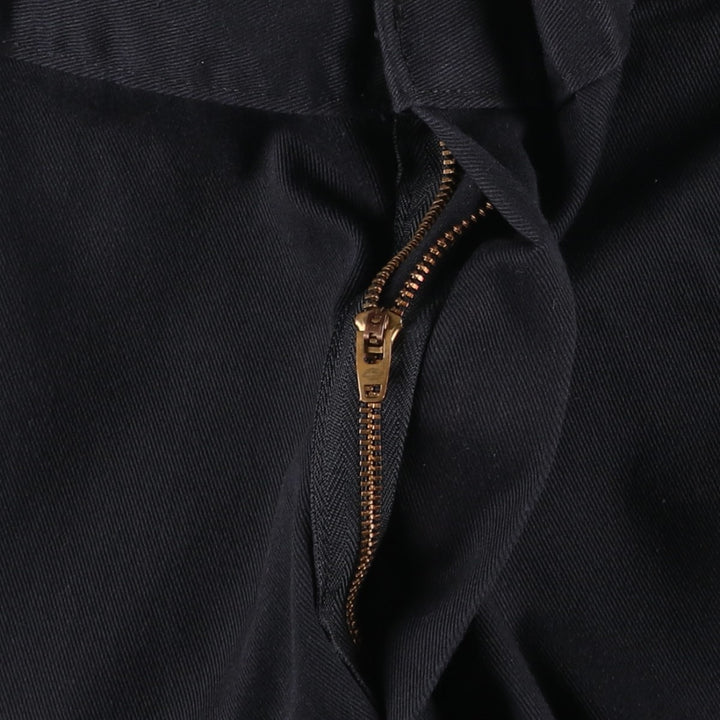 Dickies Loose Fit Double Knee Work Pants, Men's W34 (approx.), Zipper Fly polyester black type Vintage Second Hand