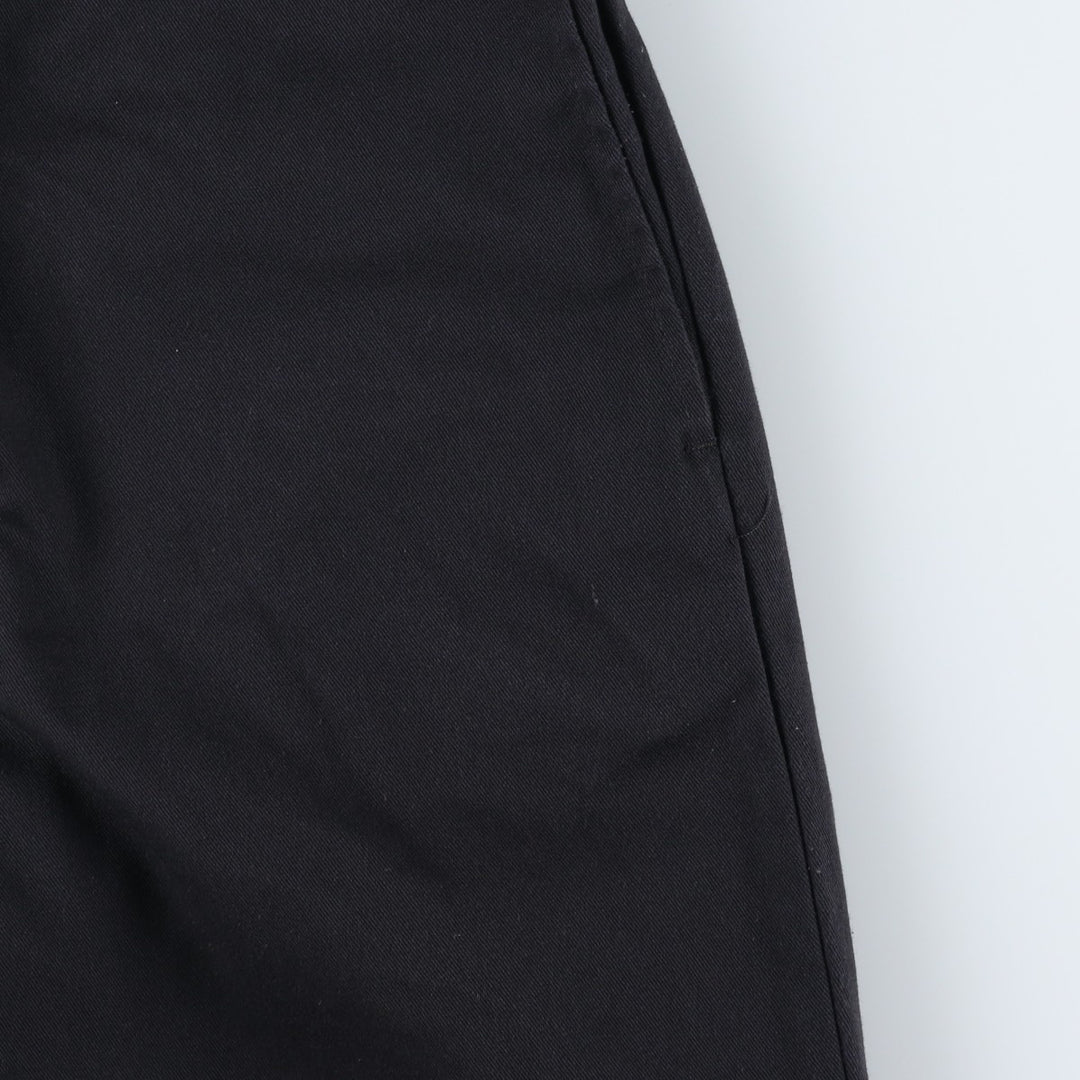 Dickies Loose Fit Double Knee Work Pants, Men's W34 (approx.), Zipper Fly polyester black type Vintage Second Hand