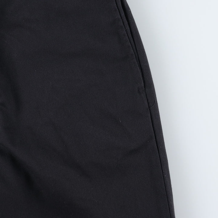 Dickies Loose Fit Double Knee Work Pants, Men's W34 (approx.), Zipper Fly polyester black type Vintage Second Hand