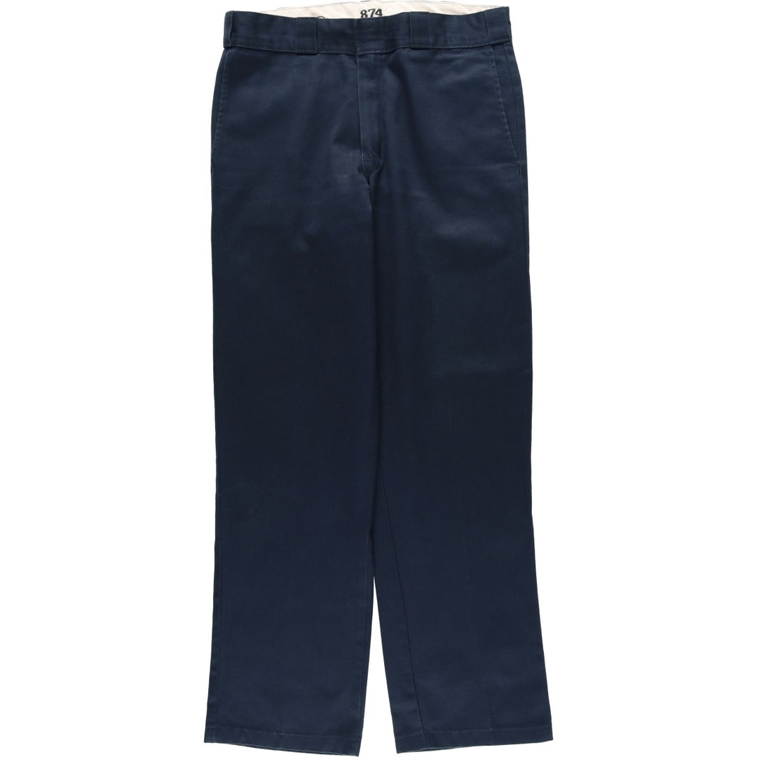 Dickies 874 Original Fit Work Pants, Men's, Size W33 polyester navy blue type Vintage Second Hand