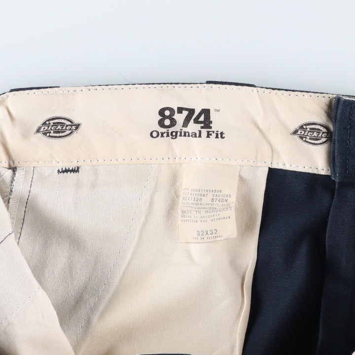 Dickies 874 Original Fit Work Pants, Men's, Size W33 polyester navy blue type Vintage Second Hand
