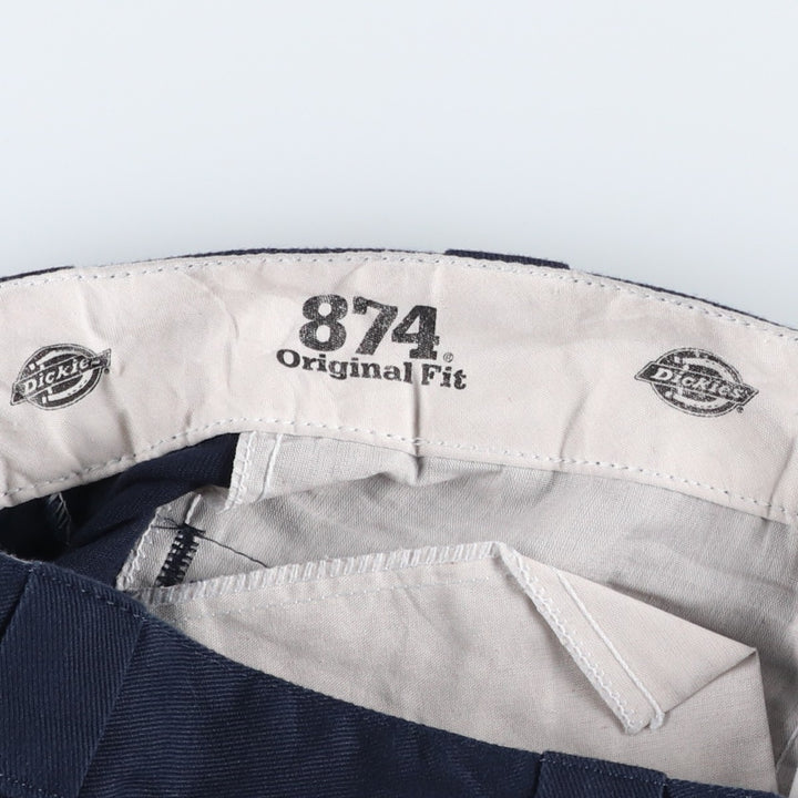 Dickies 874 FLEX ORIGINAL FIT Work Pants for Men, W31 equivalent polyester navy blue type Vintage Second Hand