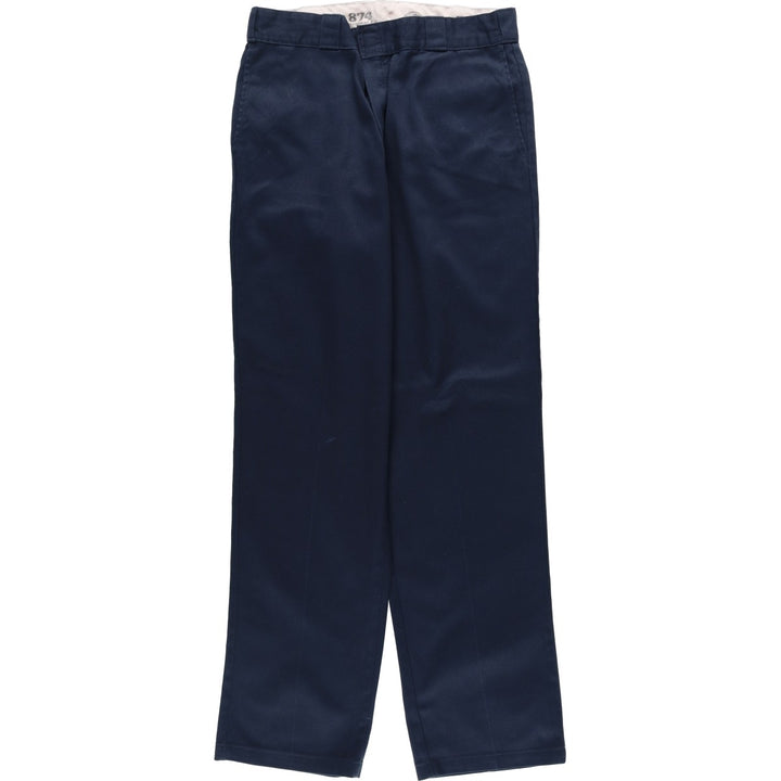 Dickies 874 Original Fit Work Pants, Men's, Size W33 polyester navy blue type Vintage Second Hand