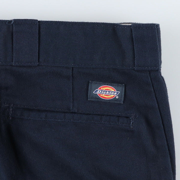 Dickies 874 FLEX ORIGINAL FIT Work Pants, Men's, Size 34 (approx.) polyester navy blue type Vintage Second Hand