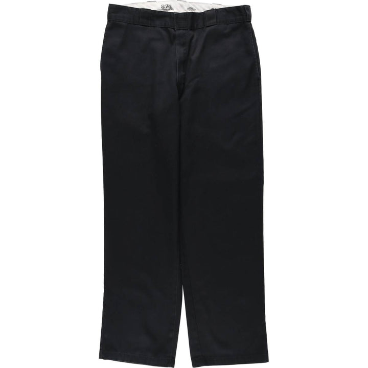 Dickies 874 Original Fit Work Pants, Men's, Size W35 polyester black type Vintage Second Hand